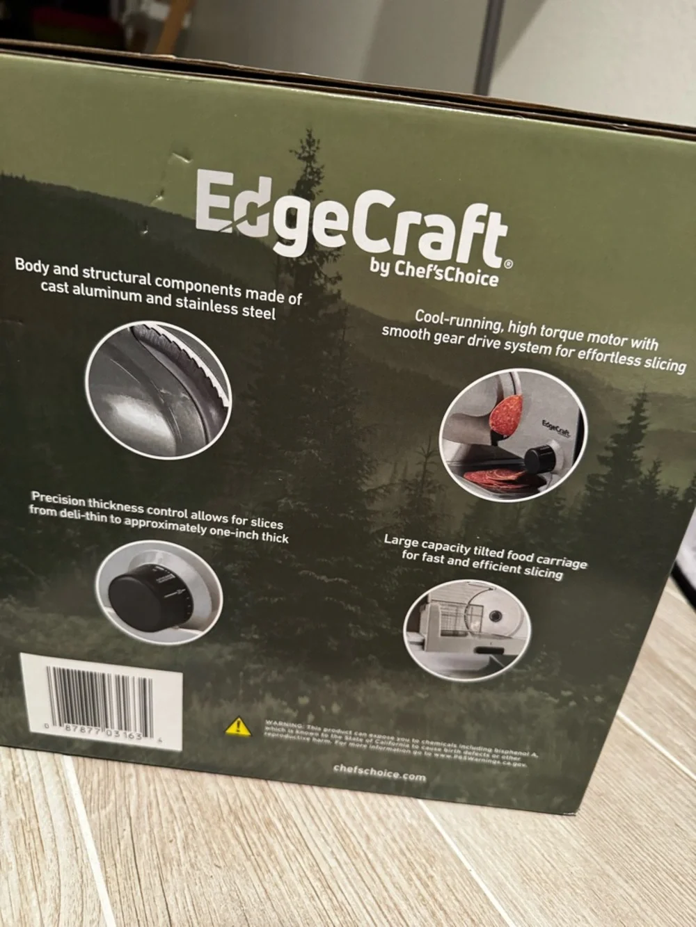 Craft EdgeCraft Electric Food Slicer in Silver and Black